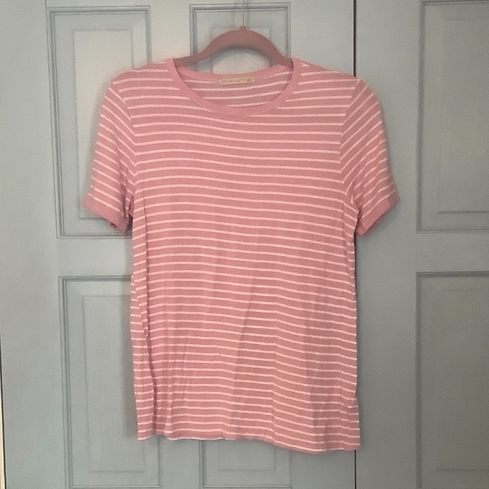 Pink striped tshirt